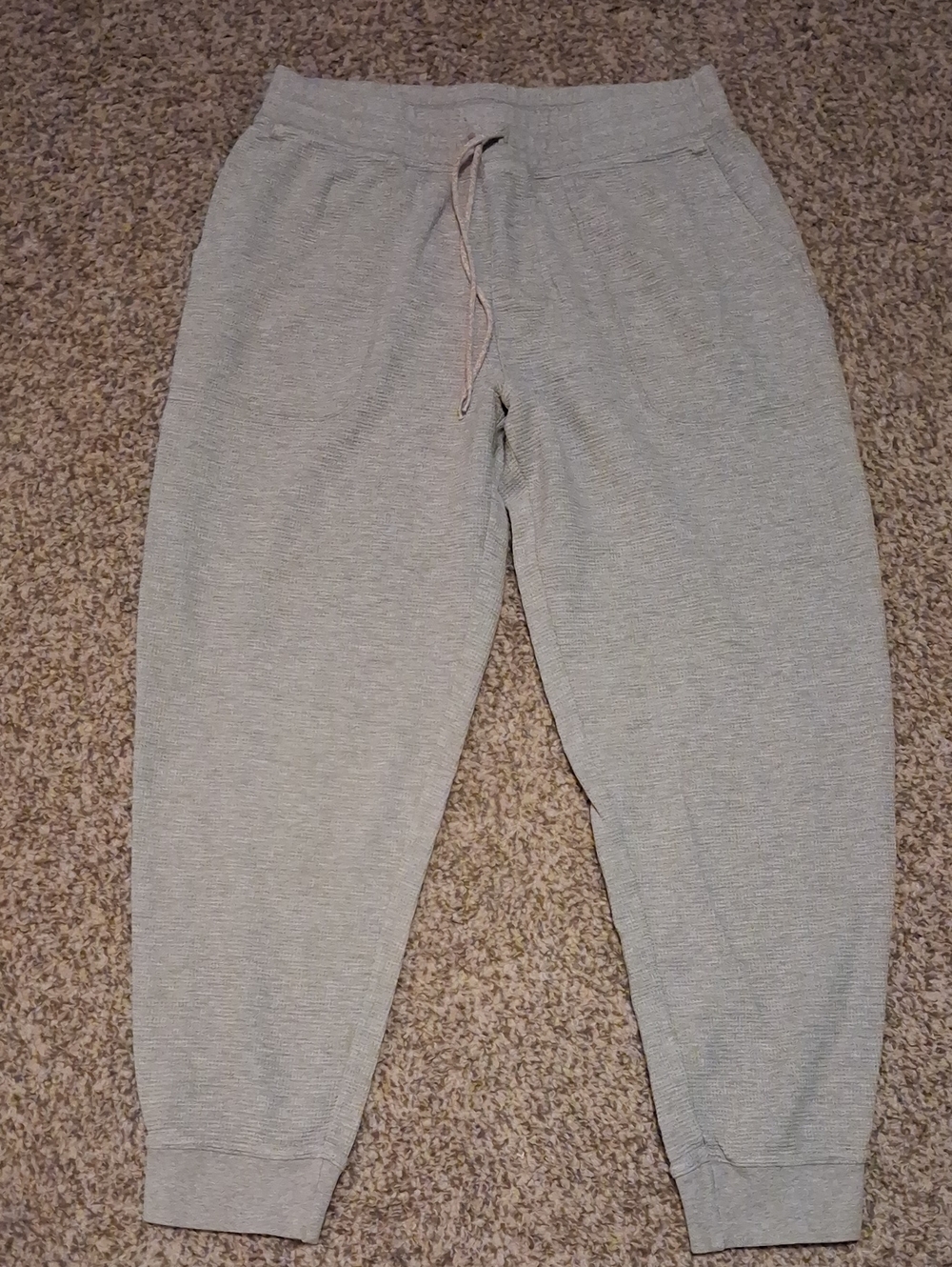 Unisex Lands' End Light Gray Joggers